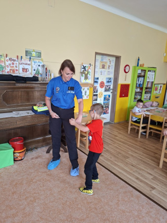 Navštívila nás paní policistka